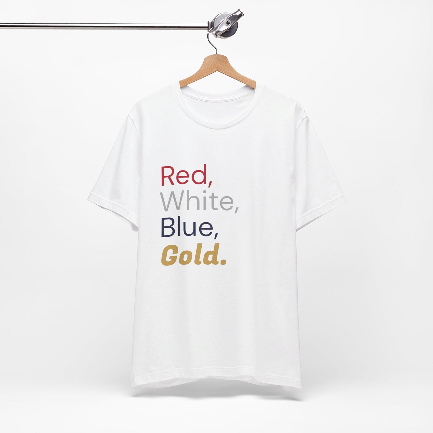 Red, White, Blue, and Gold. - Unisex Jersey Short Sleeve Tee